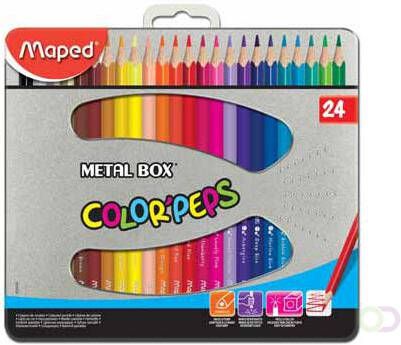 Maped Kleurpotlood driehoekig color\'peps 24 potloden