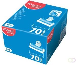 Maped Office Maped bulldogclip 70 mm zwart doos van 12 stuks