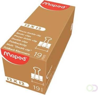 Maped Office Maped foldbackclip 19 mm zwart doos van 12 stuks