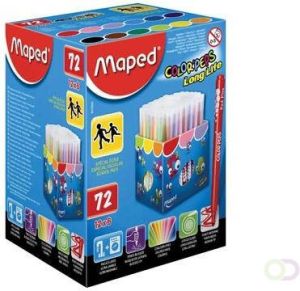 Maped Viltstift Color'Peps 72 stiften in een kartonnen doos(classpack )