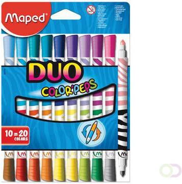 Maped Viltstift Color'Peps Duo blister met 10 stuks