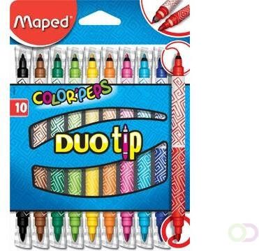 Maped viltstift Color&apos;Peps Duo Tip doos met 10 stuks