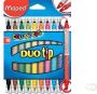 Maped viltstift Color&apos;Peps Duo Tip doos met 10 stuks - Thumbnail 1