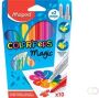Maped viltstift Color'Peps Magic etui van 10 stuks in geassorteerde kleuren en 2 magic stiften - Thumbnail 1