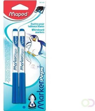 Maped whiteboardmarker Marker'Peps blister van 2 stuks blauw
