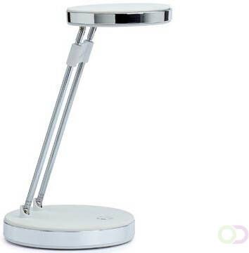 Maul bureaulamp LED Puck op voet verschuifbaar in hoogte daglicht wit licht wit