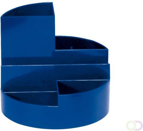 MAUL Pennenkoker roundbox 7 vakken Ã14x12.5cm blauw