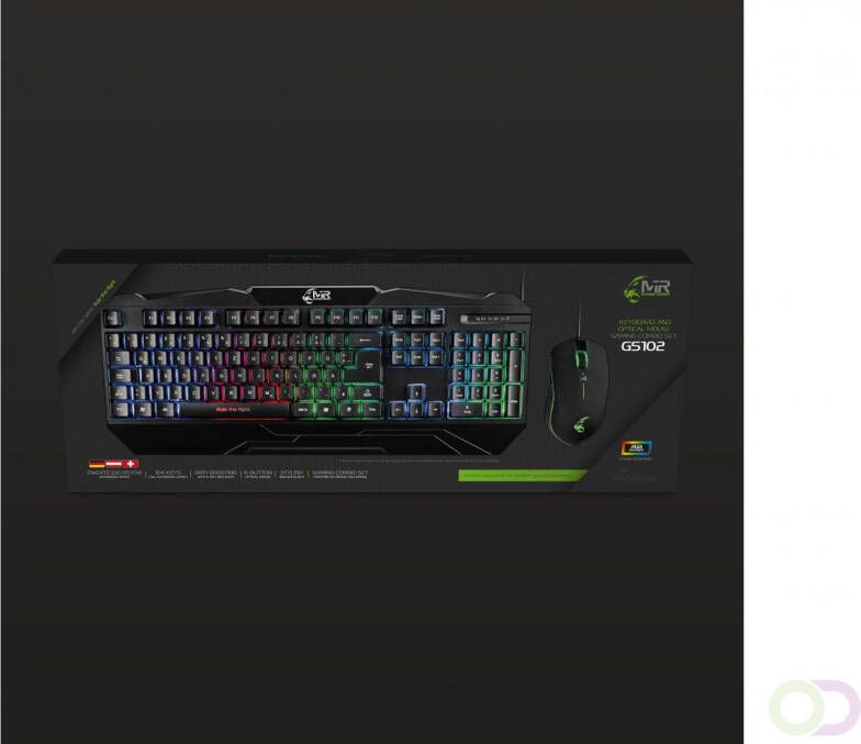 MediaRange Gaming Series keyboard and 6-button optical gaming mouse set QWERTZ black