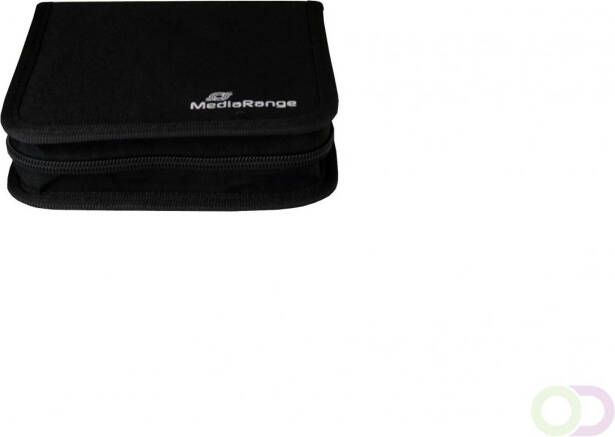 MediaRange Media storage wallet for 24 discs nylon black