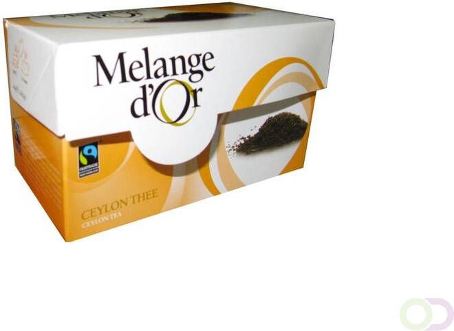 Melange d'Or Ceylon thee 20 zakjes 2gr. Fair Trade