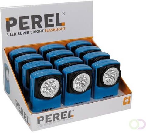 12 x 5 LED SUPERHELDERE ZAKLAMP PLAT MODEL TOONBANKDISPLAY
