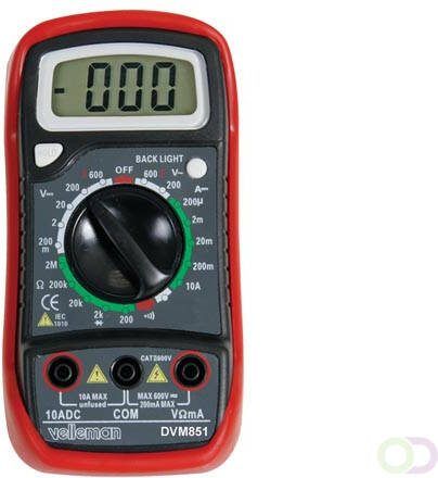 3 1 2-DIGIT DMM 10A HOLD-FUNCTIE ACHTERGRONDVERLICHTING