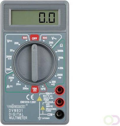 3 1 2 DIGIT DMM 17 BEREIKEN 10A TRANSISTORTEST