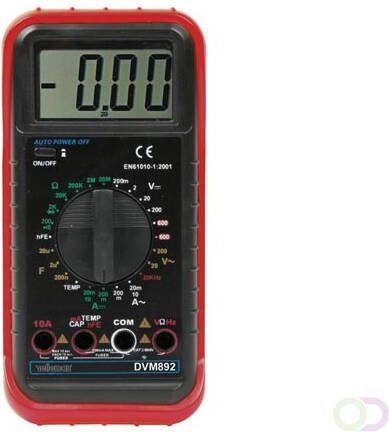 3 Â½-DIGIT DMM 24 BEREIKEN 10A TEMPERATUURMETING CAPACITEITSMETINGEN FREQUENTIEMETINGEN