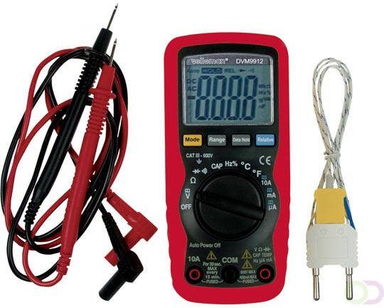 3 4-DIGIT DMM MET AUTOMATISCHE BEREIKINSTELLING 10A FREQUENTIE CAPACITEIT RELATIEVE METINGEN