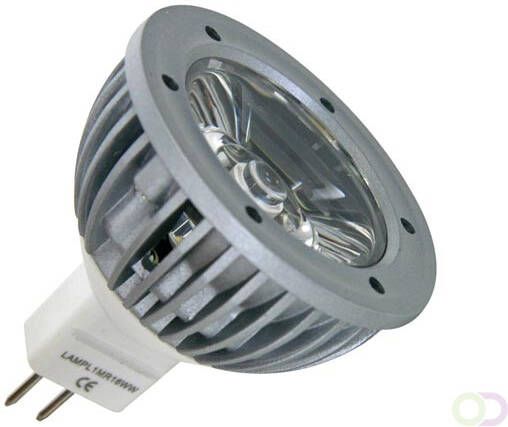 3W LED LAMP WARM WIT (2700K) 12VAC DC MR16