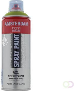 Acrylspray Amsterdam 400 ml olijfgroen licht