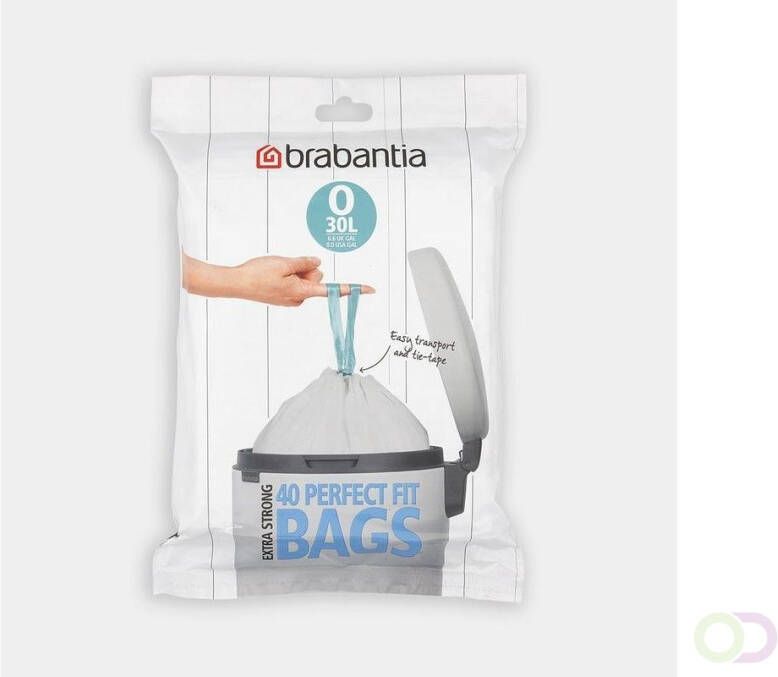 Afvalzak 30 ltr met trekbandsluiting(O ) Brabantia