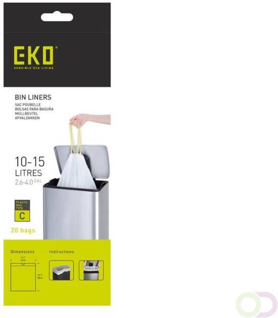 Afvalzakken 10-15 ltr (C) EKO (24x20 stuks)