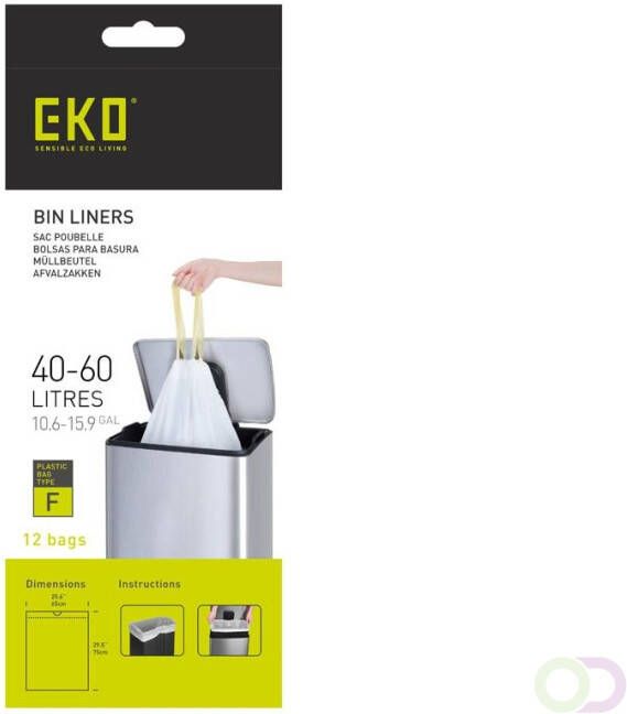Afvalzakken 40-60 liter (F) EKO (24x12 stuks)