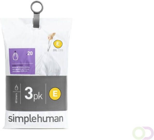 Afvalzakken Pocket Liner 20 liter(E ) Simplehuman