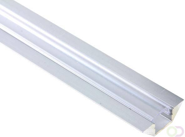 ALUMINIUM PROFIEL VOOR LEDSTRIPS HOEK 45Â° 2M TRANSPARANTE DIFFUSOR