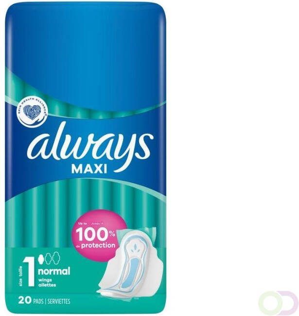 Always Maxi Normal Plus 16x20st