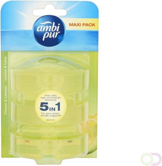 Ambi Pur Toiletblok Lemon &amp Lime Navulling 3 x 55 ml