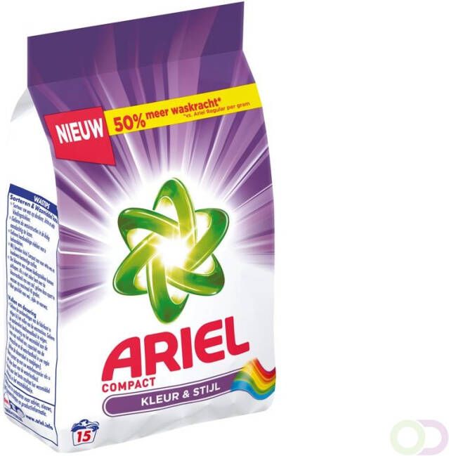 Ariel Kleur &amp Stijl Waspoeder 1.125 KG 15 Wasbeurten