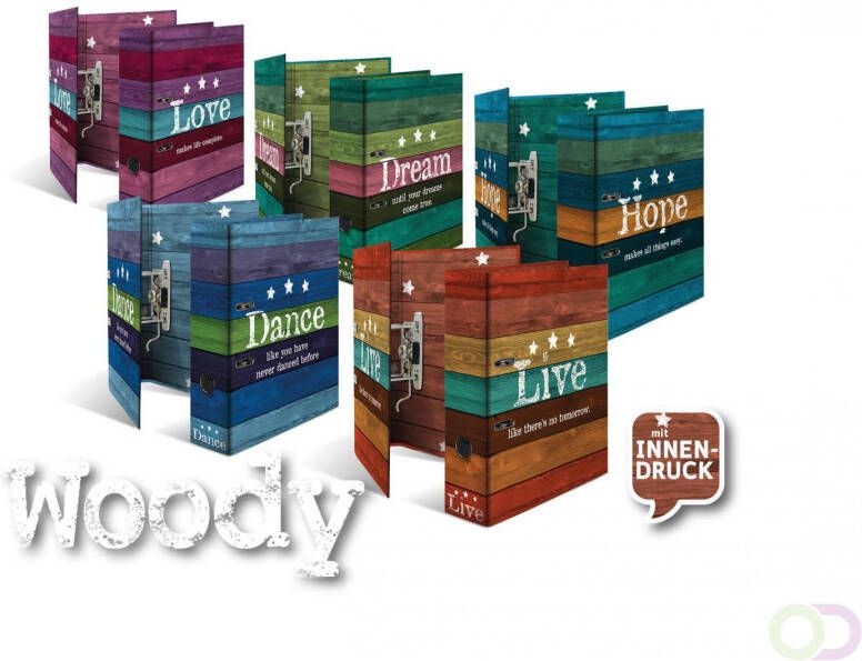 Assortiment Motief folder A4 Woody 10 stuks