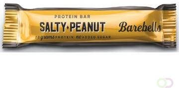 Merkloos Barebells snack Salty Peanut reep van 55 g pak van 12 stuks