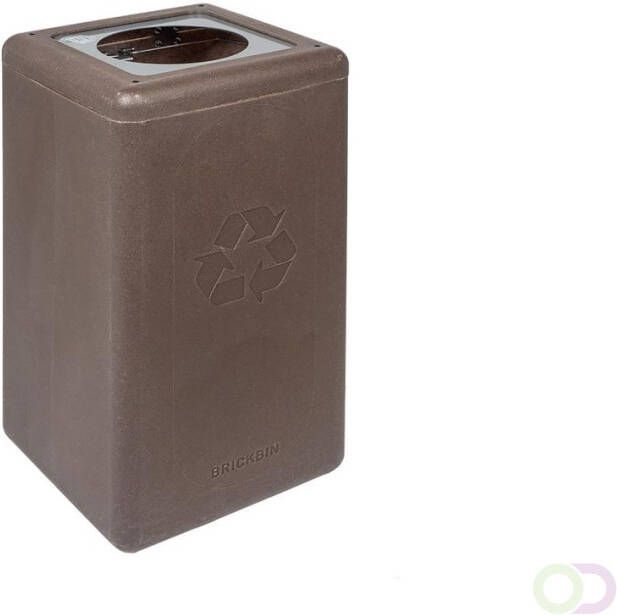 Circulaire Afvalbak BrickBin gerecycled koffiedik Waste 65 ltr