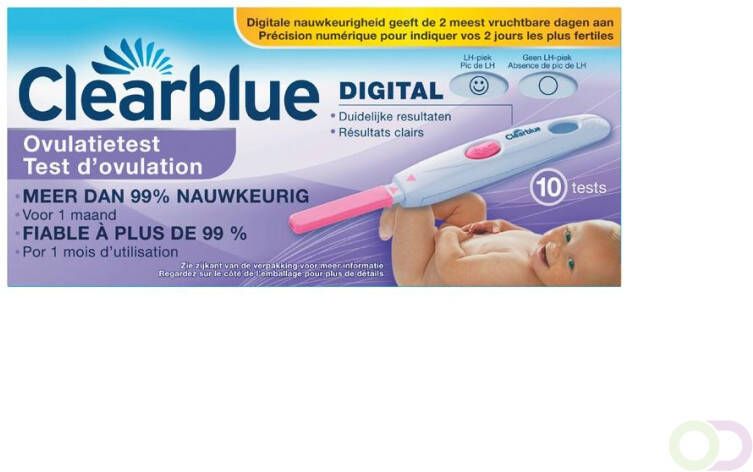 Clearblue Ovulatietestset Digitaal Bewezen Dat Het Helpt Om Zwanger Te Worden 10 Testen