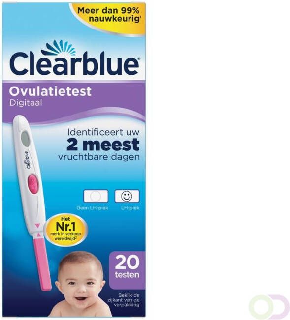 Clearblue Ovulatietestset Digitaal Bewezen Dat Het Helpt Om Zwanger Te Worden 20 Testen