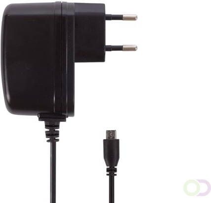 COMPACTE LADER MET MICRO USB AANSLUITING 5 VDC 2.5 A MAX. 12.5 W ZWART