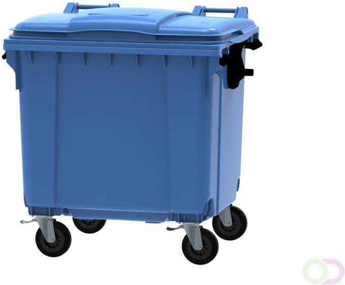 Container 1100 liter vlak deksel