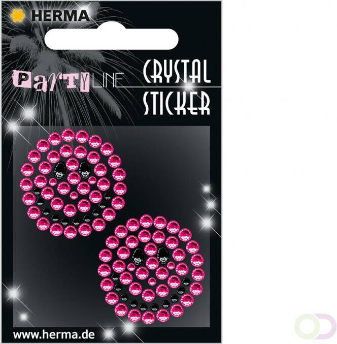 Herma Crystal stickers happy face