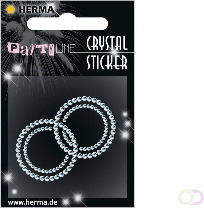 Herma Crystal stickers ring