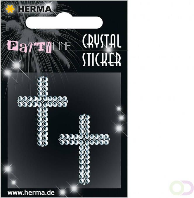 Herma Crystal stickers small kruis