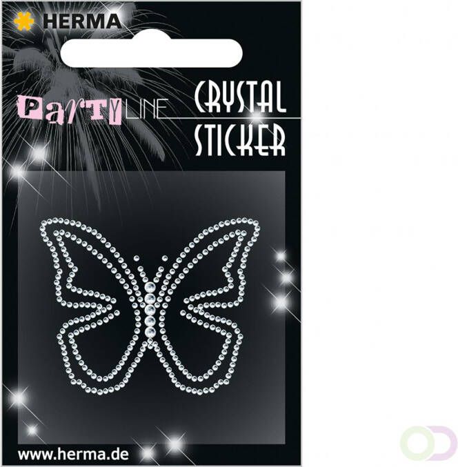 Herma Crystal stickers vlinder