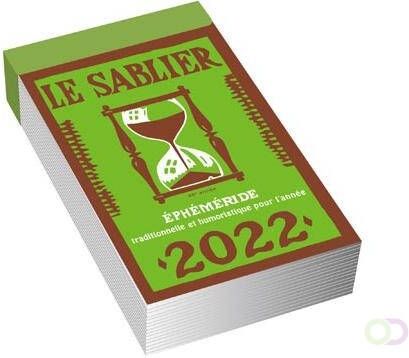 Merkloos Dagblokkalender Le Sablier 2022 display van 30 stuks