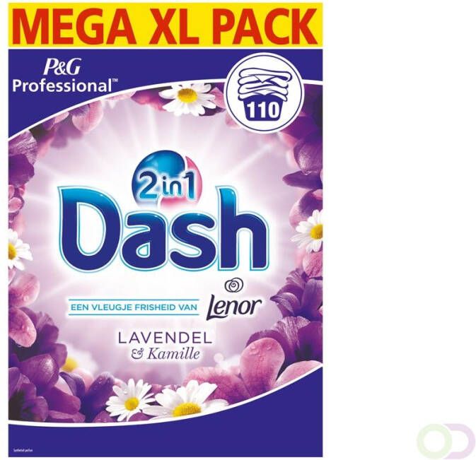 Dash Professional 2in1 lavendel en kamille Waspoeder 7kg 110 Wasbeurten