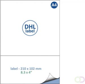 DHL label A4 210x102 mm 1000 vel