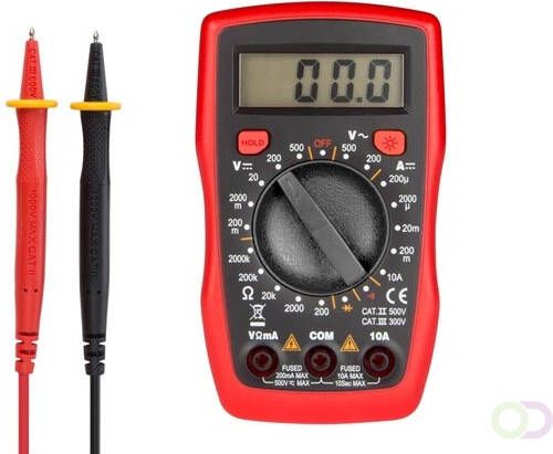 DIGITALE MULTIMETER CAT. II 500 V CAT III 300 V -10A