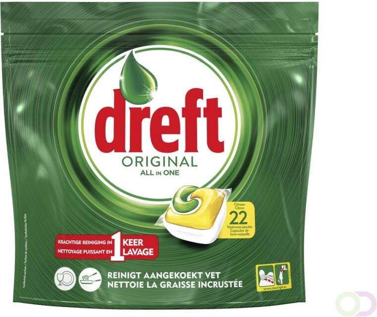 Dreft All in One Lemon vaatwas