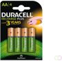 Duracell oplaadbare batterijen Recharge Plus AA blister van 4 stuks - Thumbnail 2