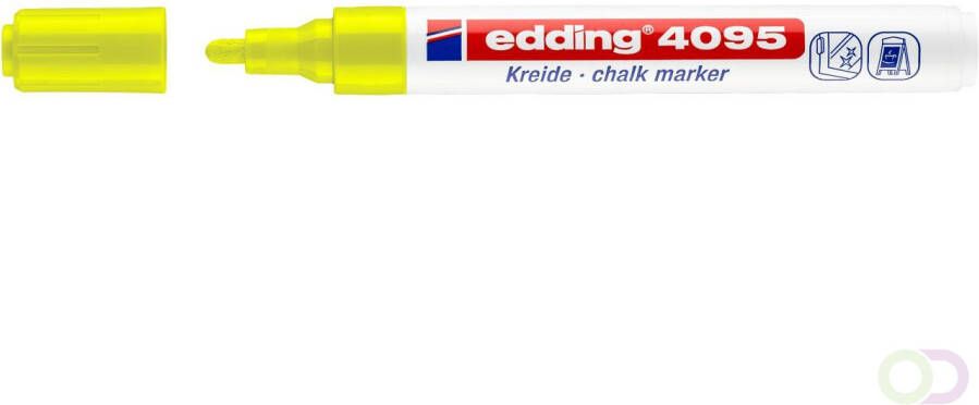 Edding Krijtstift 4095 rond neon geel 2-3mm