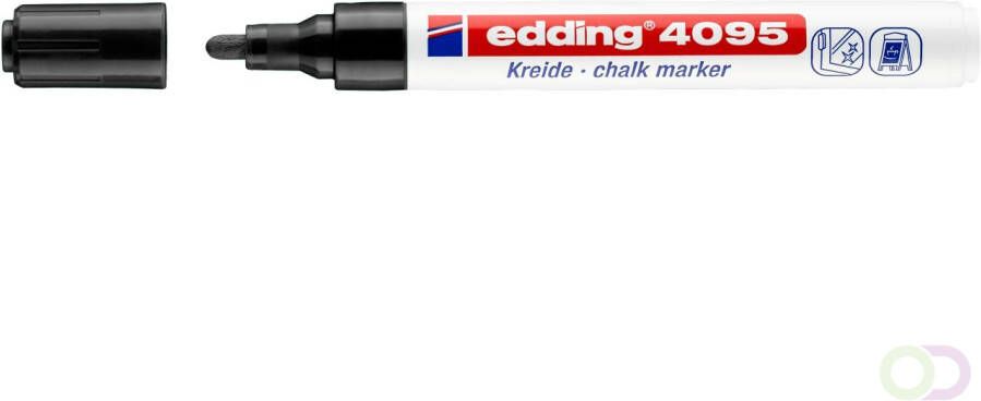 Edding Krijtstift 4095 rond zwart 2-3mm