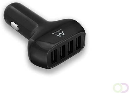 EWENT USB CAR CHARGER 4-PORT 9.6 A (48Â W) WITH SMART IC