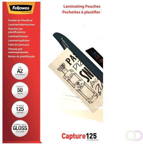 Fellowes 125 micron lamineerhoes glanzend A2 50 pak